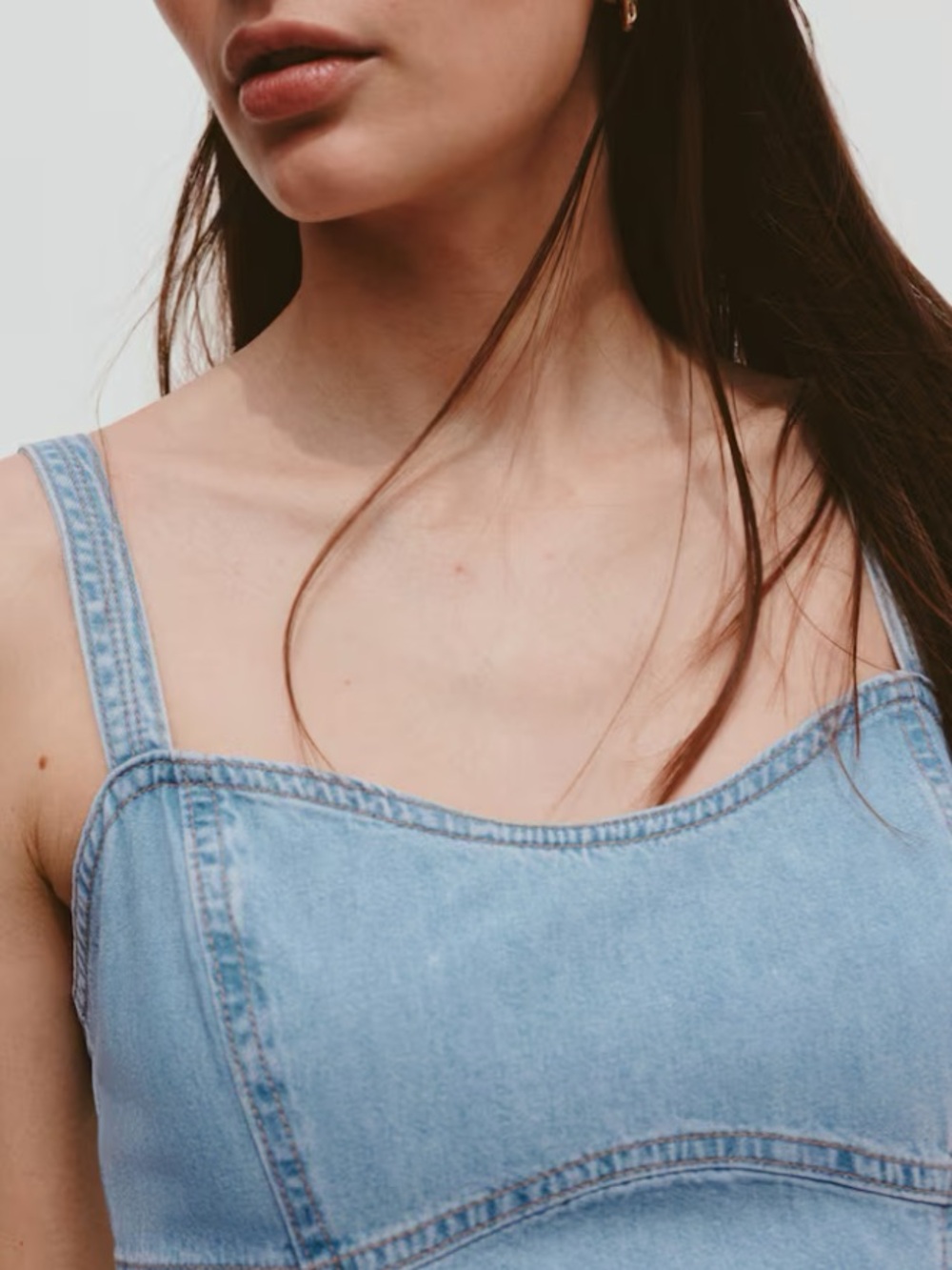 Classic denim midi dress - NWT, size S - Picture 14 of 16